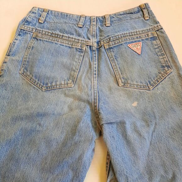 Guess Jeans Womens Blue High Rise Button Fly Georges Marciano Vintage 1990s - Picture 2 of 10